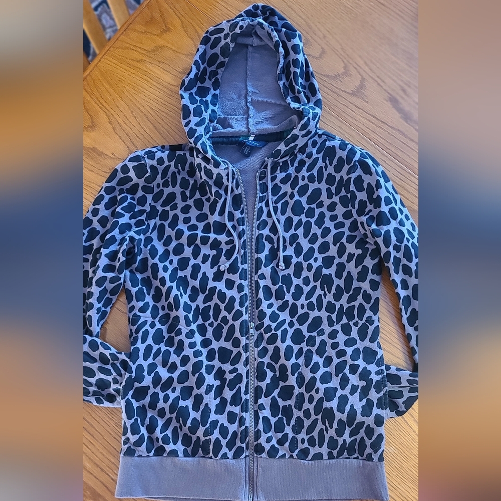 Tommy Hilfiger animal print zipped sweatshirt